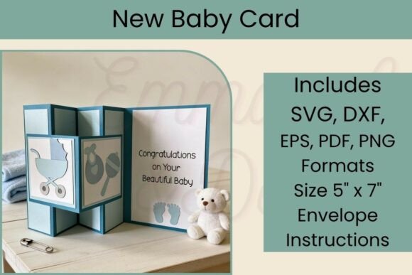 3D SVG Baby Card Design for Local Brand Packaging and Promotional Visuals