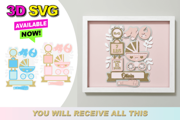 3D SVG Birth Stats Signs for Baby: A Designerβs Honest Review