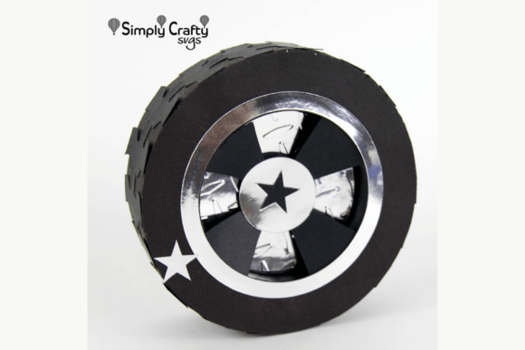 3D Tire Box SVG for Father’s Day Branding