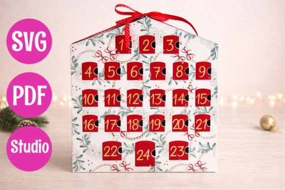 Advent Calendar House: A 3D SVG Christmas Craft Essential