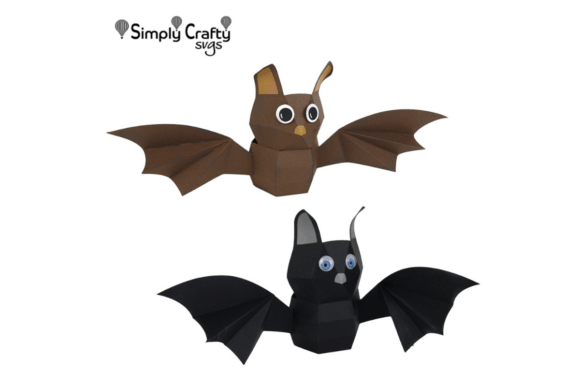 Bat Treat Box 3D SVG for Halloween Crafting