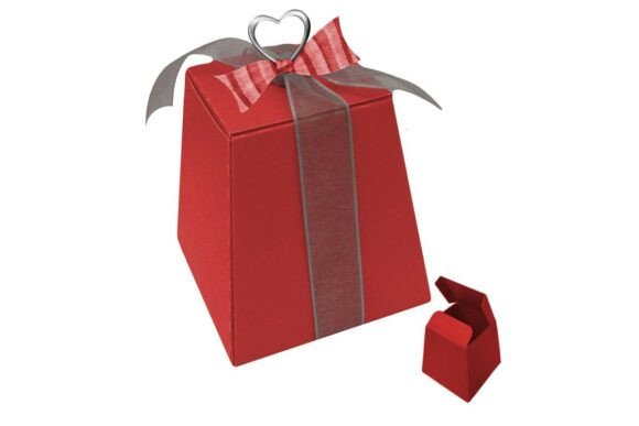 Charming Pedestal Party Favour Treat Box SVG for Gift Boxes and 3D SVG Branding