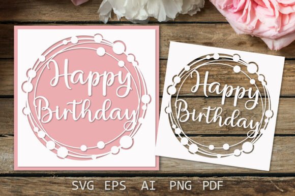 Enhancing Birthday Content with Greeting Cards Happy Birthday Card 3D SVG Designs