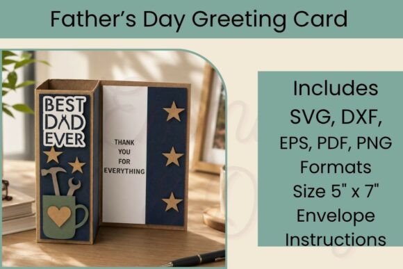 Father’s Day Card SVG: A 3D Touch for Local Branding Projects