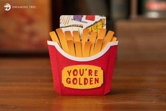 Fry Gift Card Holder SVG: A 3D SVG for Life Events And Celebrations with Editorial Charm