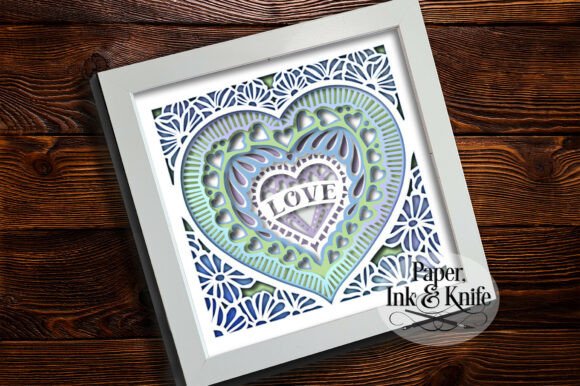 h1>Heart Love Shadowbox 3D SVG for Valentine’s Day Creations