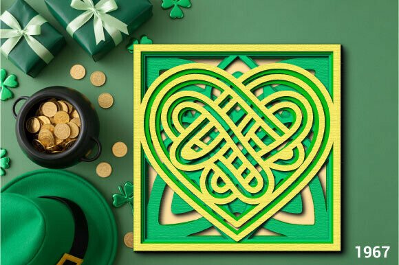 St. Patrick’s Shadowbox SVG: A 3D SVG for Saint Patrick’s Day Branding